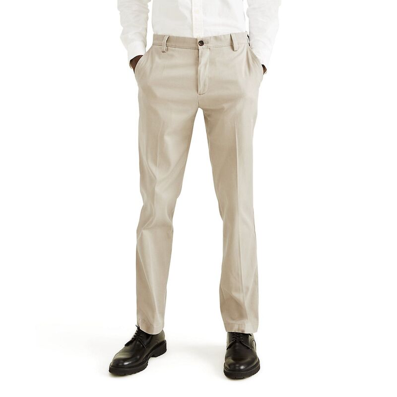 ドッカーズ メンズ ボトムス カジュアルパンツ Men's Dockerstretch Easy Khaki Straight-Fit Flat-Front Pants Cloud カーキ