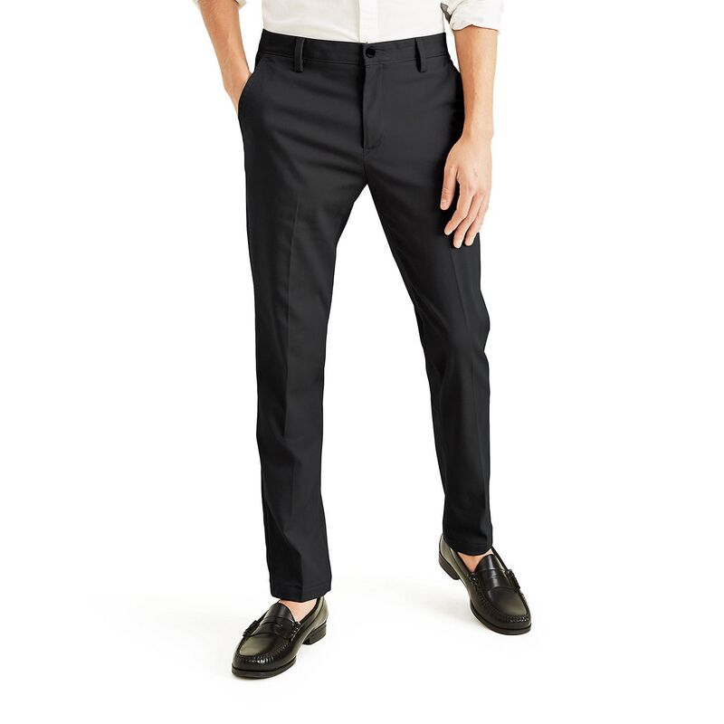 ドッカーズ メンズ ボトムス カジュアルパンツ Men\'s Dockers Easy Khaki Slim Stretch Flat-Front Pants Black ブラック