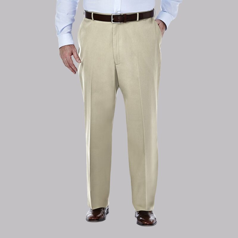 ハガー メンズ ボトムス カジュアルパンツ トール Big & Tall Haggar Premium No-Iron Khaki Stretch Classic-Fit Flat-Front Expandable Waist Pants Khaki カーキ