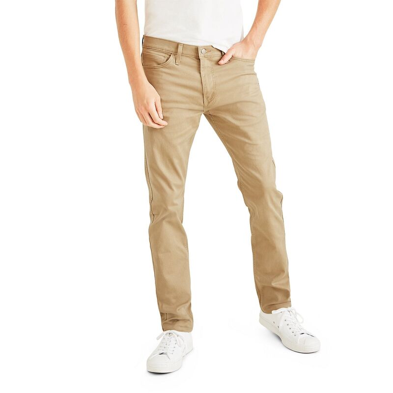 ドッカーズ メンズ ボトムス カジュアルパンツ Men's Dockers Jean Cut All Seasonslim-Fitech Pants New British Khaki カーキ