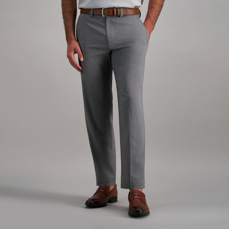 ハガー メンズ ボトムス カジュアルパンツ Men's Haggar Cool Right Performance Flex Straight-Fit Flat-Front Pants Grey グレー|ReVida 店