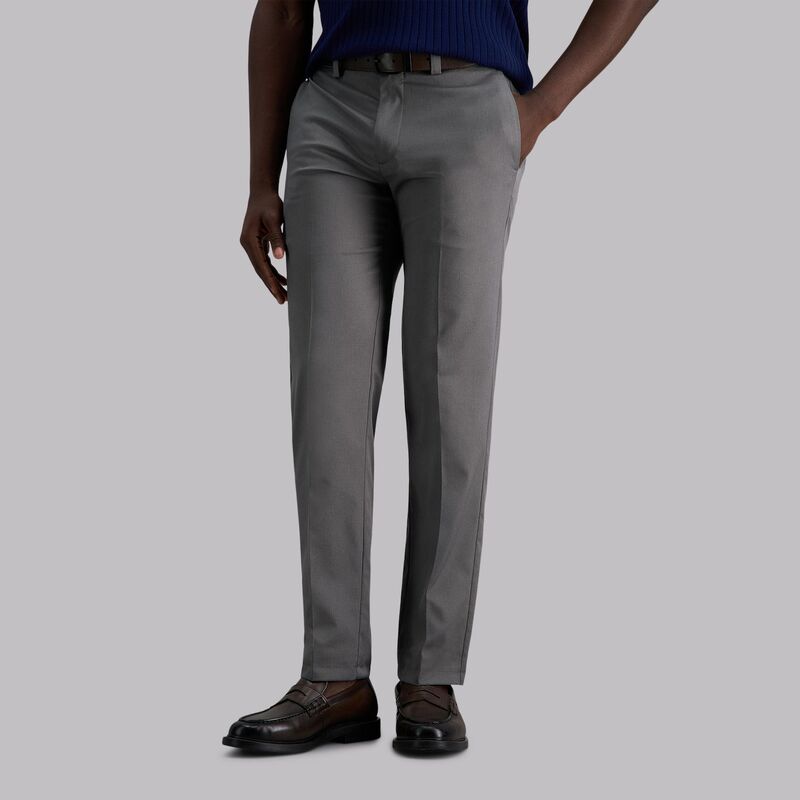 ハガー メンズ ボトムス カジュアルパンツ Men's Haggar Cool Right Performance Flex Straight-Fit Flat-Front Pants Heather Gray グレー｜ReVida 店