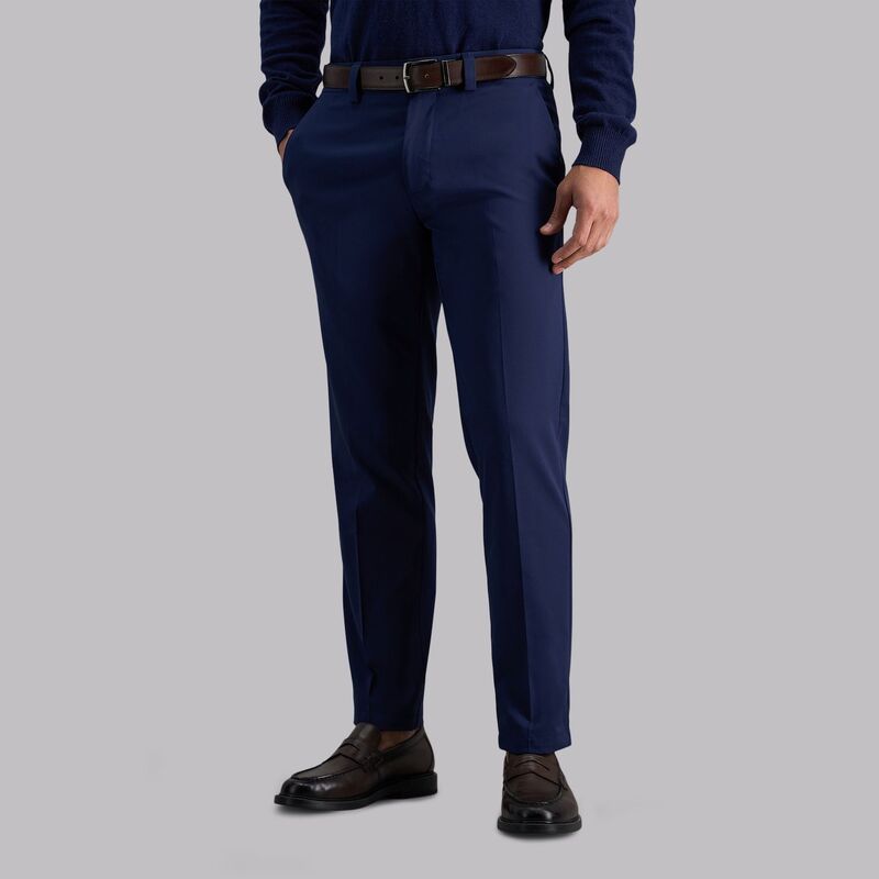 ハガー メンズ ボトムス カジュアルパンツ Men's Haggar Cool Right Performance Flex Straight-Fit Flat-Front Pants Midnight|ReVida 店