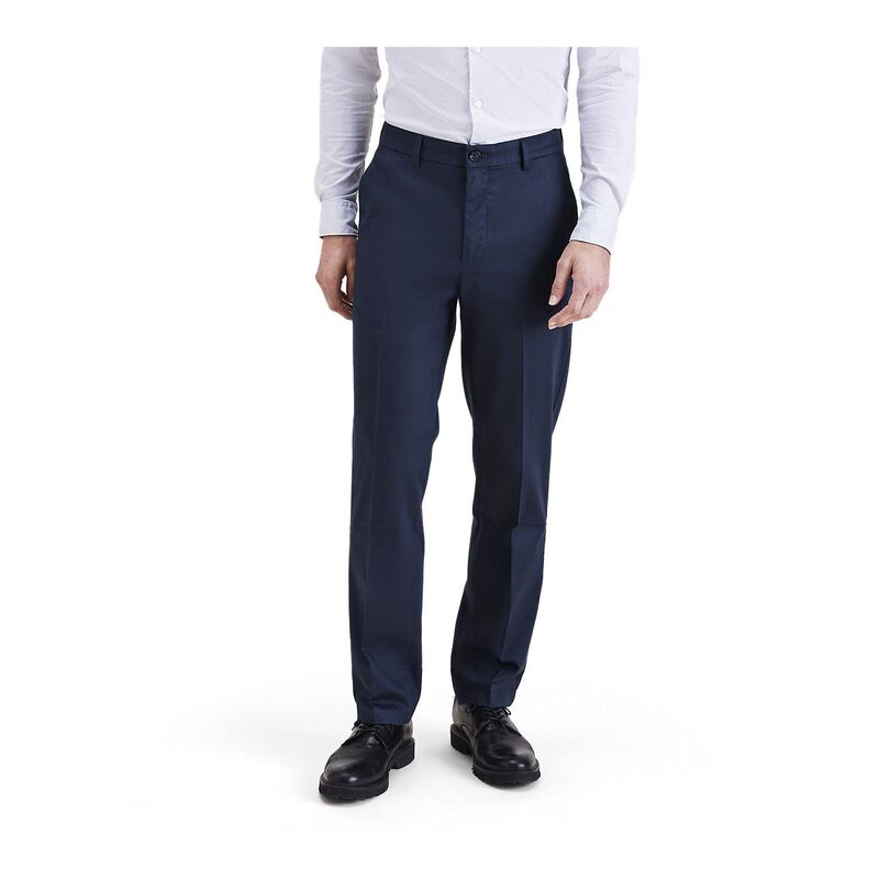 ドッカーズ メンズ ボトムス カジュアルパンツ Men's Dockersignature Iron-Free Stain Defender Straight-Fit Khaki Pants Navy Blazer ネイビー