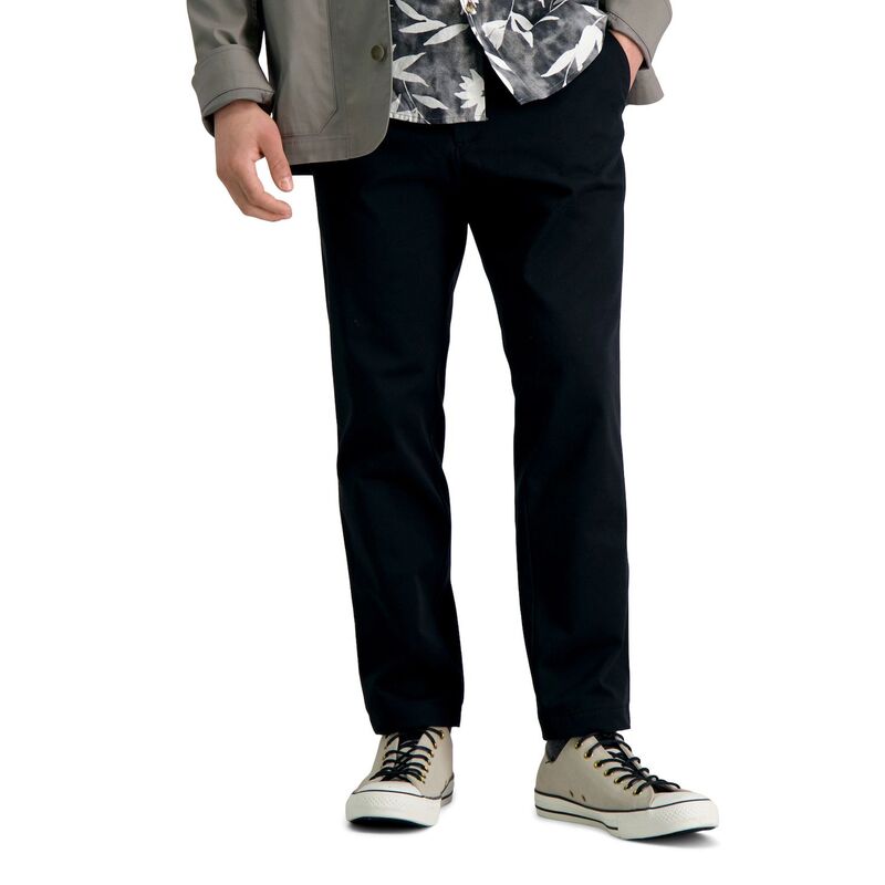 ハガー メンズ ボトムス カジュアルパンツ Men's Haggar Life Khaki Slim-Fit Comfort Chino Pants Black ブラック|ReVida 店