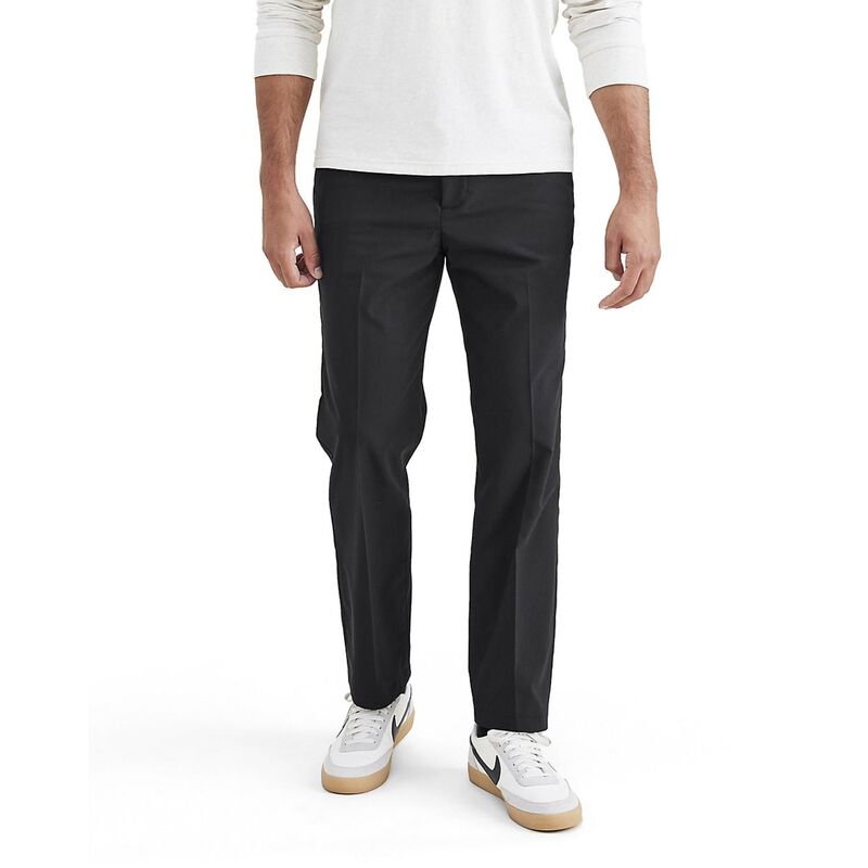 ドッカーズ メンズ ボトムス カジュアルパンツ Men's Dockersignature Go Khaki Straight Pants Beautiful Black ブラック