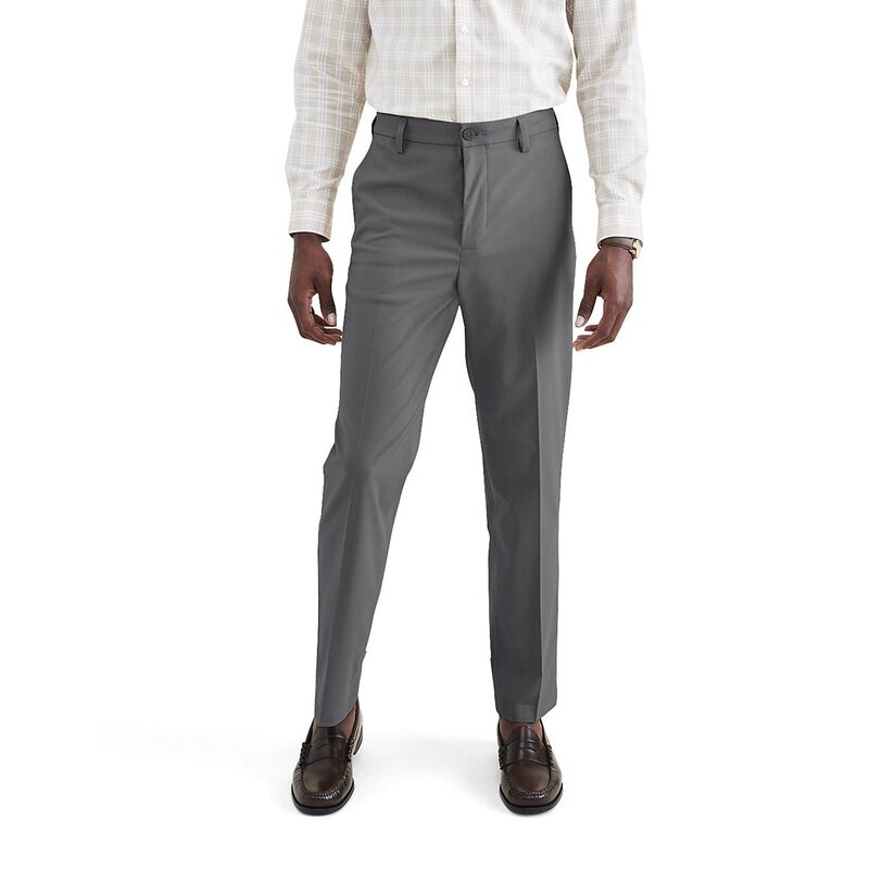 ドッカーズ メンズ ボトムス カジュアルパンツ Men's Dockersignature Go Khaki Straight Pants Car Park Grey グレー