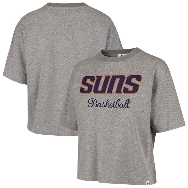 フォーティセブンブランド レディース トップス Tシャツ クロップド 47 Brand Women's '47 Gray Phoenix Suns Pivot Drop Needle Cropped T-Shirt Phx Grey グレー 11,235円