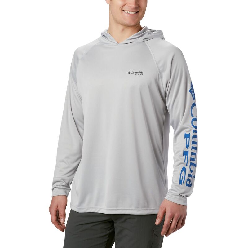 コロンビア メンズ トップス Tシャツ パーカー Men's Columbia PFG UPF 50 Terminal Tackle Hoodie Cool Gray グレー