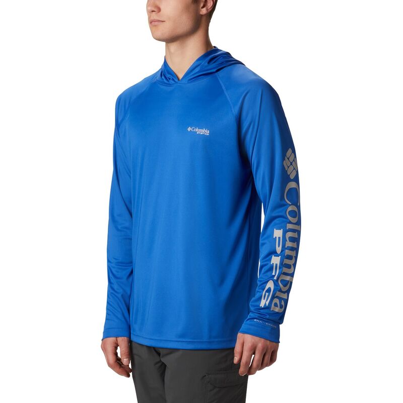 コロンビア メンズ トップス Tシャツ パーカー Men's Columbia PFG UPF 50 Terminal Tackle Hoodie Vivid Blue ブルー