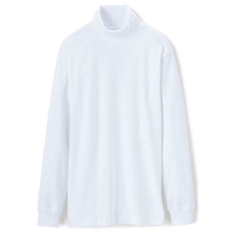 ランズエンド メンズ トップス Tシャツ タートルネック Men's Lands' End Super Soft Supima Turtleneck White ホワイト｜ReVida 店