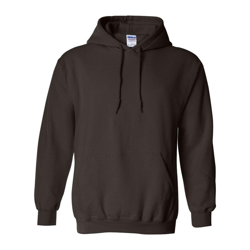 ギルダン メンズ トップス プルオーバー 汗水 Gildan Heavy Blend Hooded Sweatshirt Dark Chocolate 黒茶