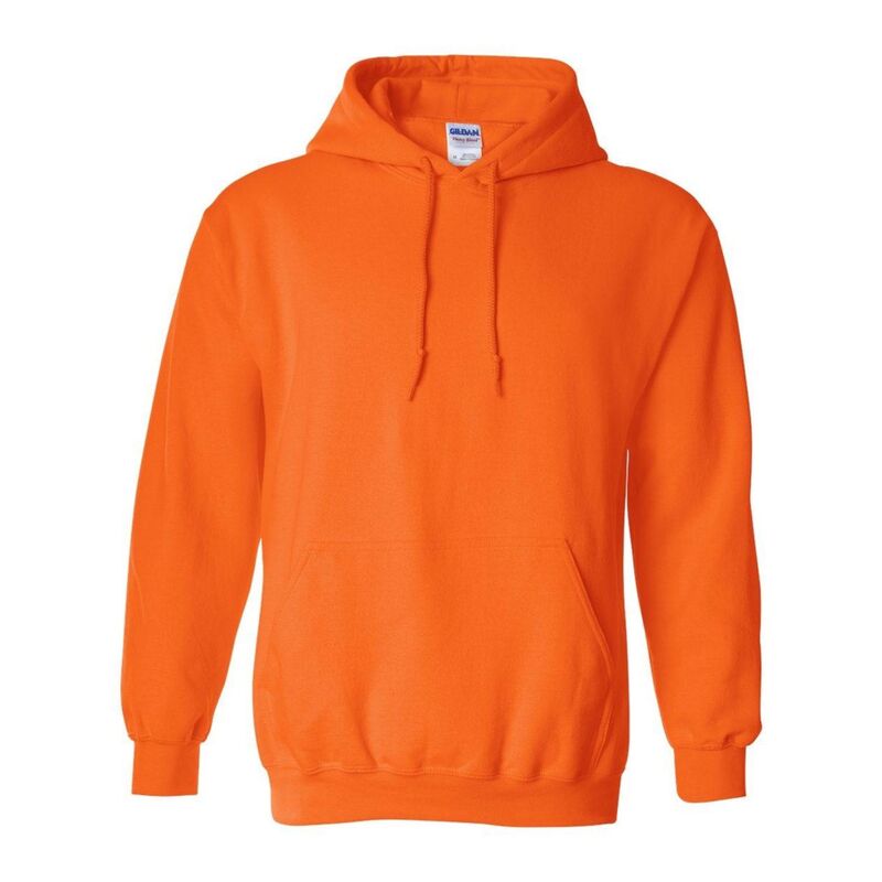 ギルダン メンズ トップス プルオーバー 汗水 Gildan Heavy Blend Hooded Sweatshirt Safety Orange オレンジ色