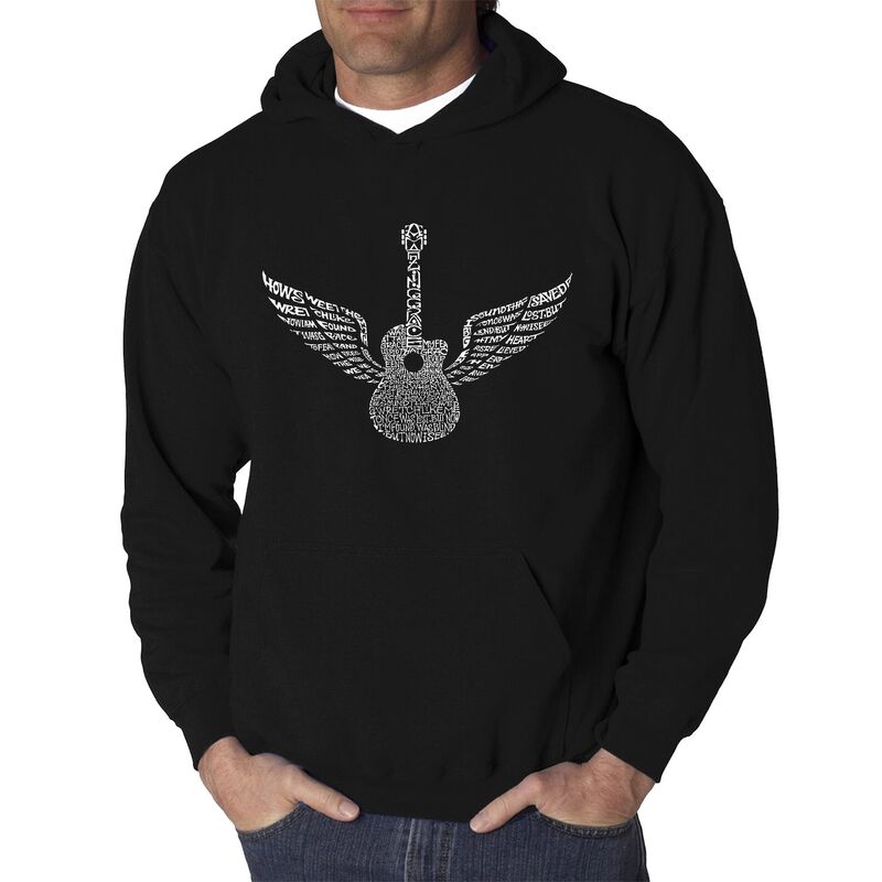 エルエーポップアート メンズ トップス Tシャツ スウェット LA Pop Art Amazingrace - Men's Word Art Hooded Sweatshirt Black ブラック