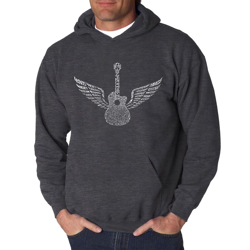 エルエーポップアート メンズ トップス Tシャツ スウェット LA Pop Art Amazingrace - Men's Word Art Hooded Sweatshirt Grey グレー