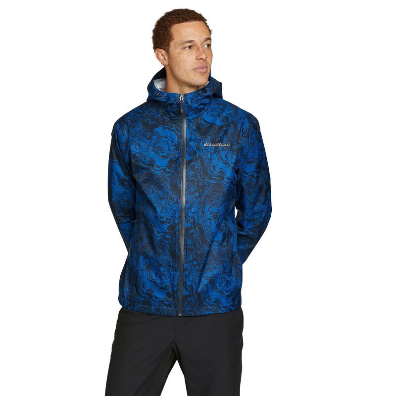 エディー バウアー メンズ アウター ジャケット・ブルゾン キャップ Men's Eddie Bauer Cloud Cap Rain Jacket Pacific Blue ブルー|ReVida 店