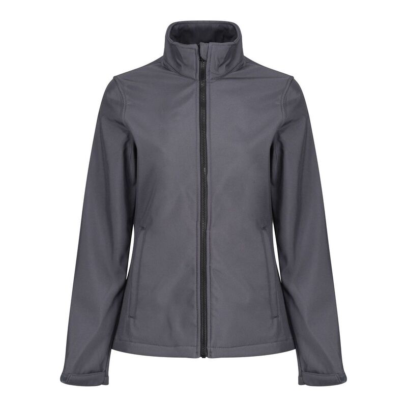 レガッタ レディース アウター ジャケット・ブルゾン プリント Regatta Standout Womens/Ladies Ablaze Printable Soft Shell Jacket Seal Gray And Black ブラック|ReVida 店
