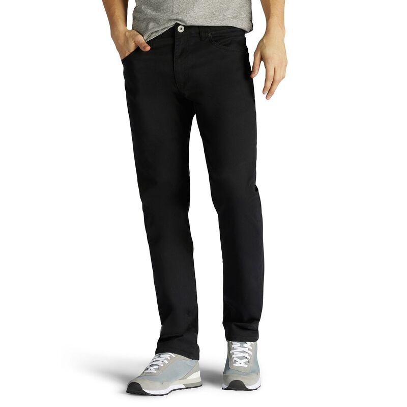 リー メンズ ボトムス デニムパンツ ジーンズ Men's Leextreme Motion Stretch Slim Straight Jeans Black ブラック｜ReVida 店