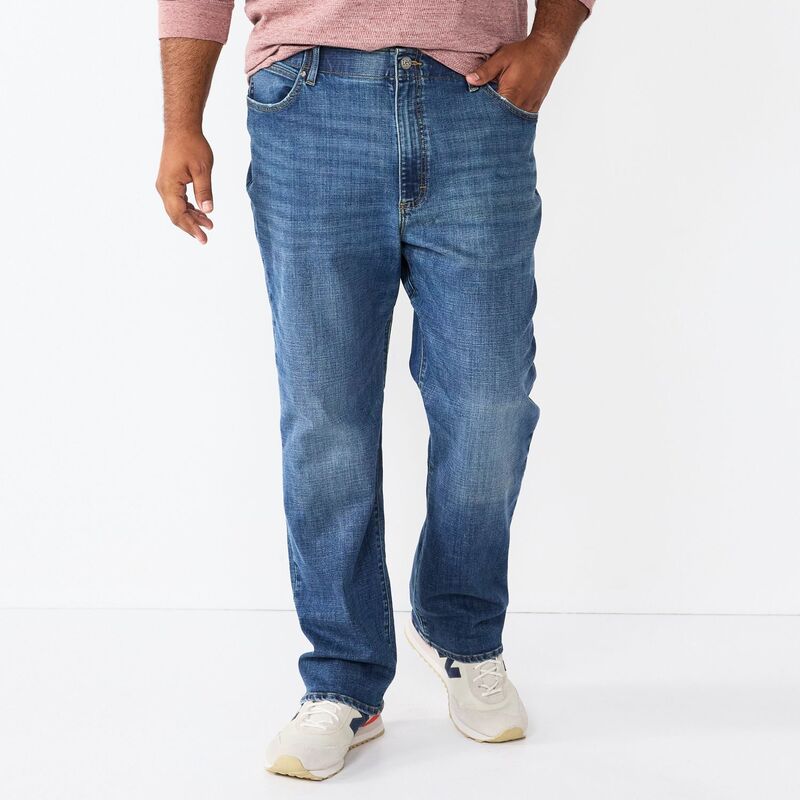 リー メンズ ボトムス デニムパンツ トール ジーンズ Big & Talleextreme Motion MVP Relaxed-Fit Straight-Leg Jeans King
