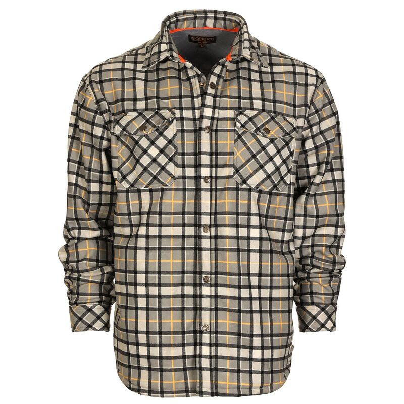 ジョベルティ メンズ アウター 上衣・上衣 天鵞絨 Gioberti Men\u0027s Checkered Flannel Jacket W/ Velvet Underliningray Black Orange 黒いこと