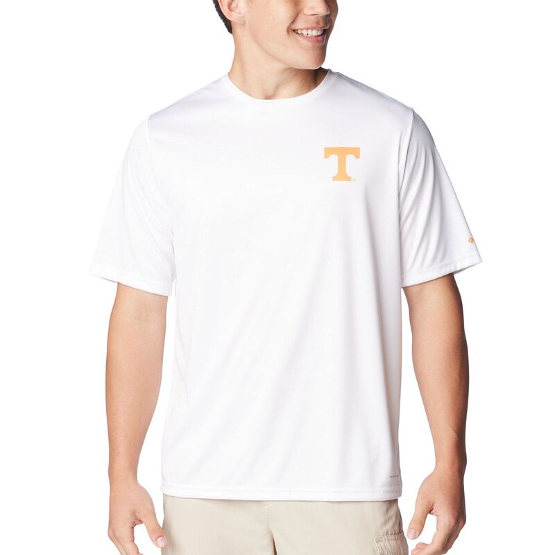 コロンビア メンズ トップス Tシャツ Men's Columbia Whitennessee Volunteers Terminal Tackle State Omni-Shade T-Shirten White ホワイト