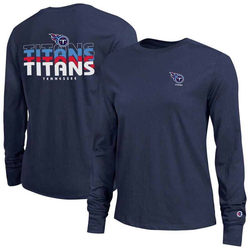 はやりっ児 レディース トップス プルオーバー 長袖 Women\u0027s Championavy Tennessee Titans Core Long-Sleeve T-Shirttnavy 米国海軍