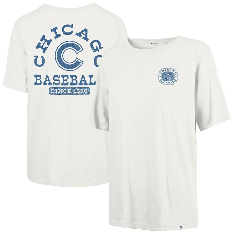 フォーティセブンブランド レディース トップス プルオーバー 47 Brand Women\u0027s \u002747 Natural Chicago Cubs Back Canyon Sadie T-Shirt Cubeige ベージュ
