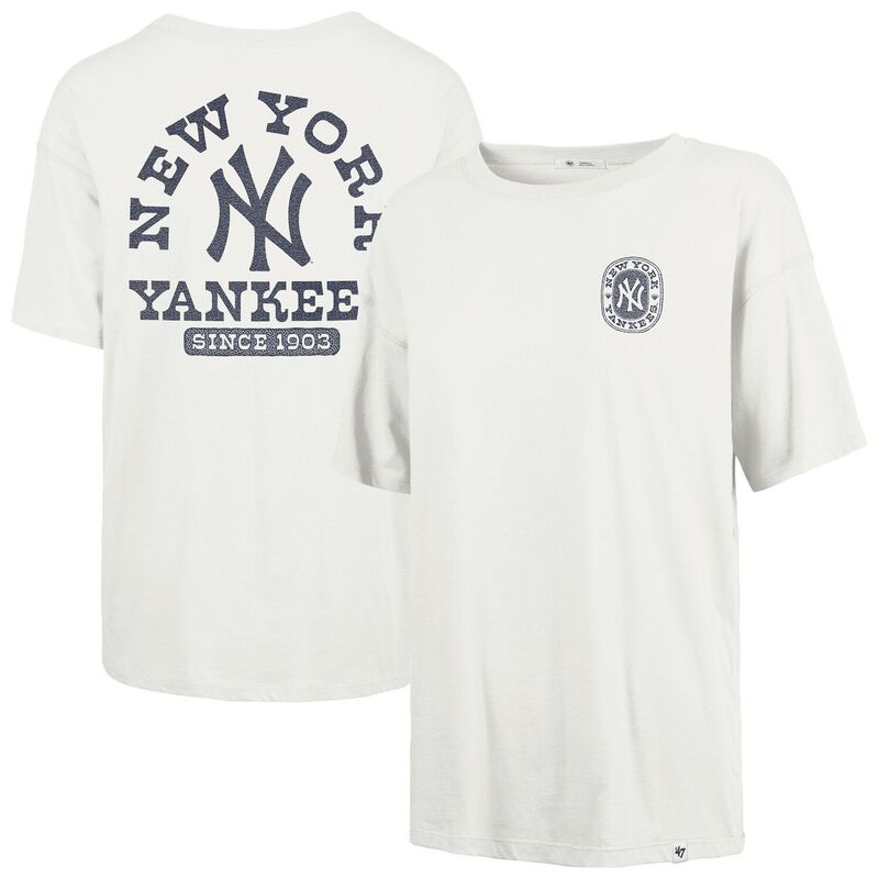 フォーティセブンブランド レディース トップス プルオーバー 47 Brand Women\u0027s \u002747 Natural New York Yankees Back Canyon Sadie T-Shirt Ynk Beige ベージュ
