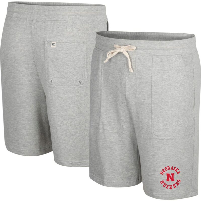 コロシアム メンズ ボトムス ハーフパンツ・ショーツ パイル ショートパンツ Men's Colosseum Heather Gray Nebraska Huskers Love To Hear This Terry Shorts Neb Grey グレー