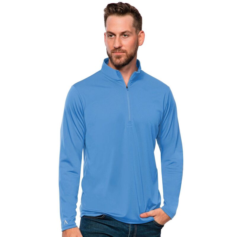 アンティグア メンズ アウター ジャケット・ブルゾン ハーフジップ Men's Antigua Blank Tribute Quarter Zipullover Columbia Blue ブルー|ReVida 店