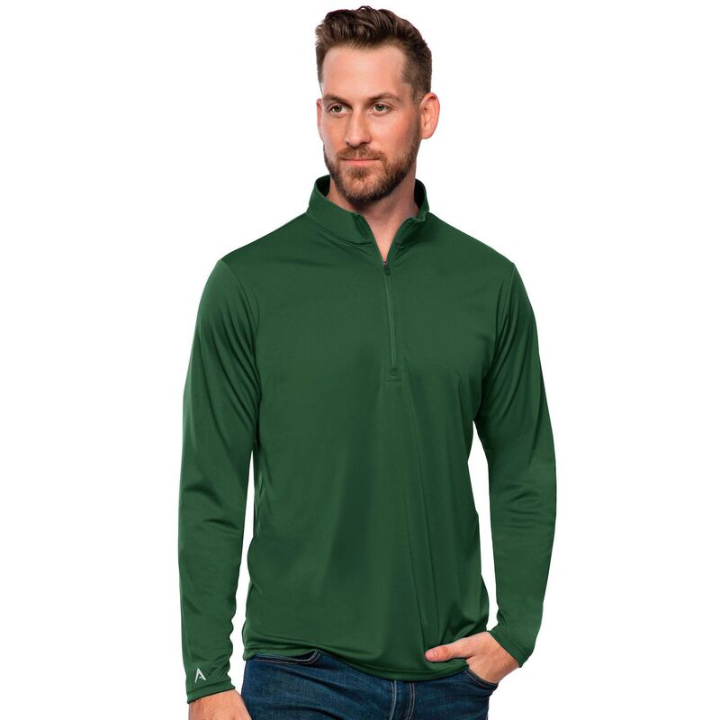 アンティグア メンズ アウター ジャケット・ブルゾン ハーフジップ Men's Antigua Blank Tribute Quarter Zipullover Dark Pine|ReVida 店