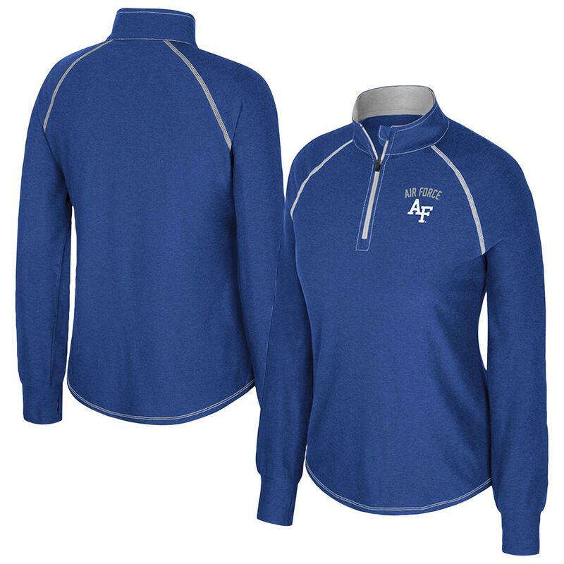 円形劇場 レディース トップス プルオーバー Women\u0027s Colosseum Royal Air Force Falcons Bikram Raglan Quarter-Zip Top Afa Blue 青色