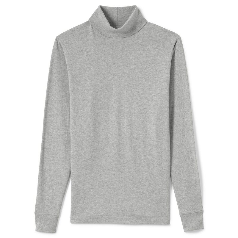 ランズエンド メンズ トップス Tシャツ タートルネック トール Big & Tallands' End Super-Turtleneck Gray Heather グレー