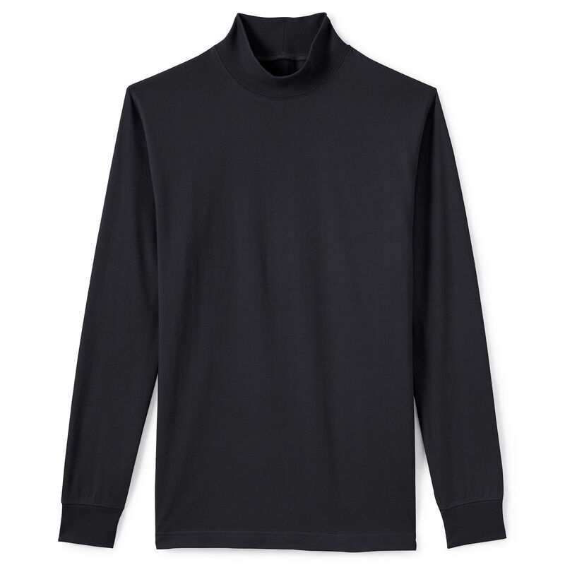 ランズエンド メンズ トップス Tシャツ タートルネック トール Big \u0026 Tallands End Super Mock Turtleneck Dark Charcoal Heather チャコール