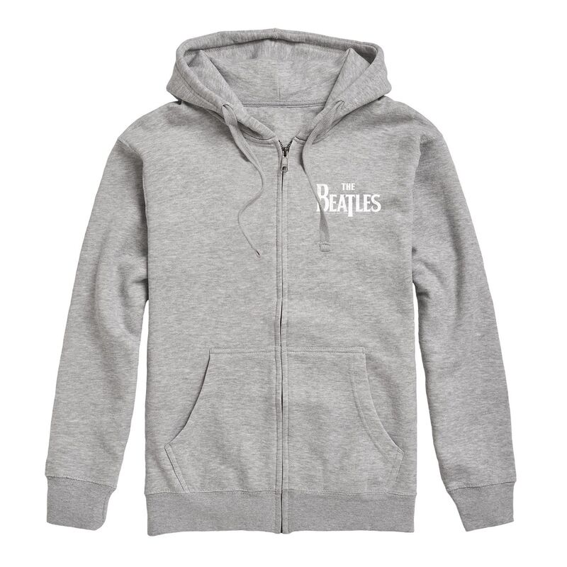 アニメキャラクター メンズ トップス Tシャツ パーカー Licensed Character Men's The Beatles Zip Up Hoodie Heather Gray グレー