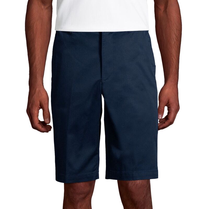 ランズエンド メンズ ボトムス ハーフパンツ・ショーツ ショートパンツ Men's Lands' End Plain Front Wrinkle-Resistant Chino Shorts Classic Navy ネイビー