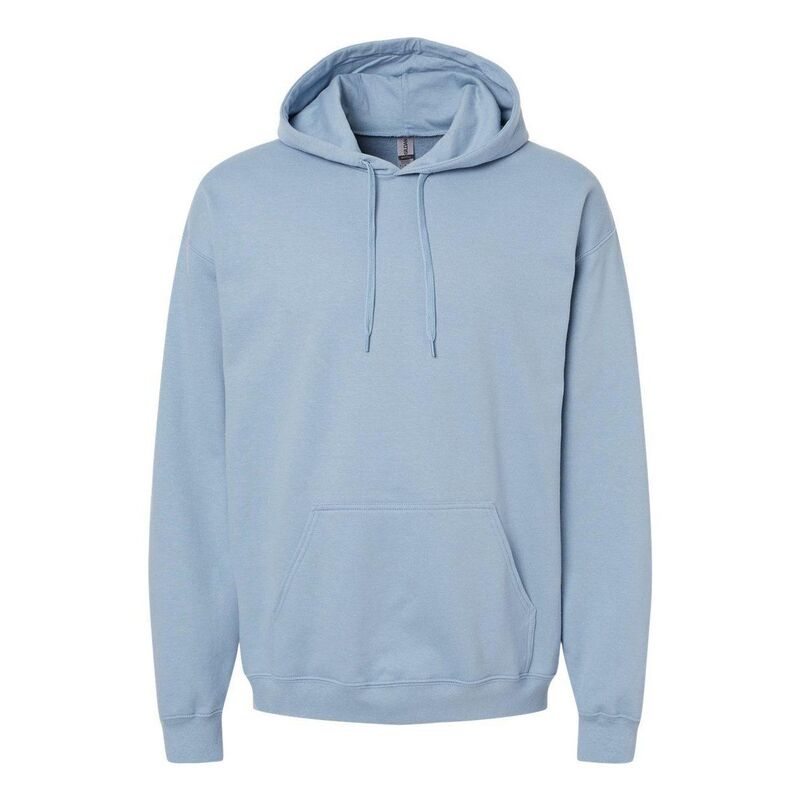 ギルダン メンズ トップス Tシャツ スウェット Gildan Softstyle Hooded Sweatshirt Stone Blue ブルー｜ReVida 店