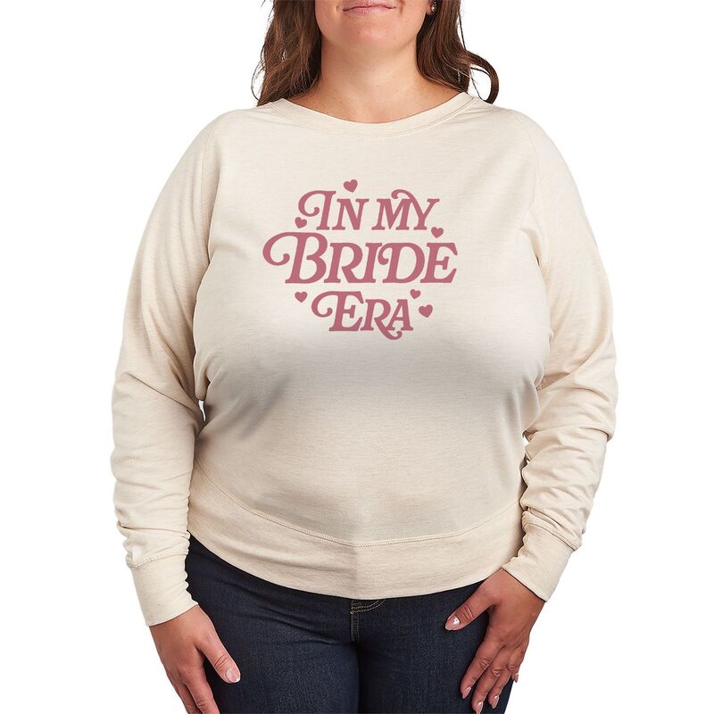 アニメキャラクター レディース トップス Tシャツ プラスサイズ パイル Licensed Character Plusize Women's In My Bridera French Terry Long Sleeve Tee Beige ベージュ