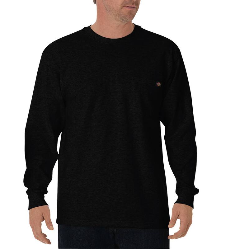 ディッキーズ メンズ トップス Tシャツ クルーネック Men's Dickies Heavyweight Crewneck Long Sleeve Tee Black ブラック