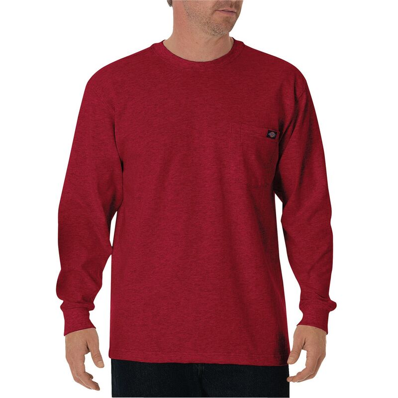 ディッキーズ メンズ トップス Tシャツ クルーネック Men's Dickies Heavyweight Crewneck Long Sleeve Tee Red レッド