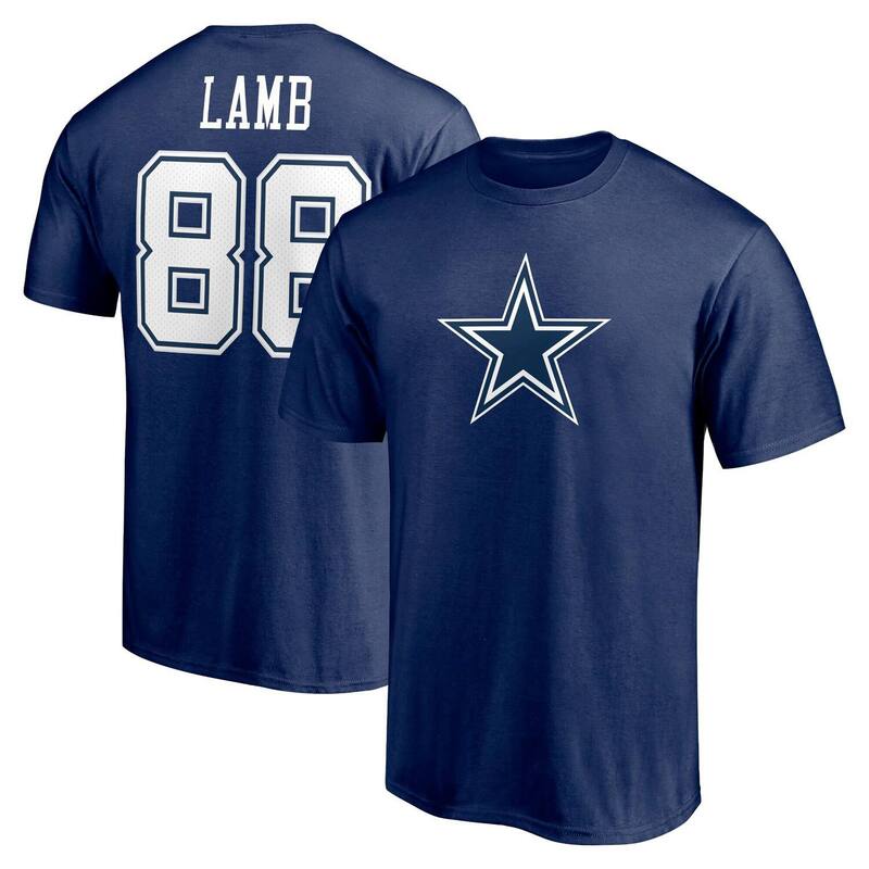 アンブランデッド メンズ トップス Tシャツ Unbranded Men's Fanatics Branded CeeDee Lamb Navy Dallas Cowboys Player Iconame & Number T-Shirt Cow Navy ネイビー