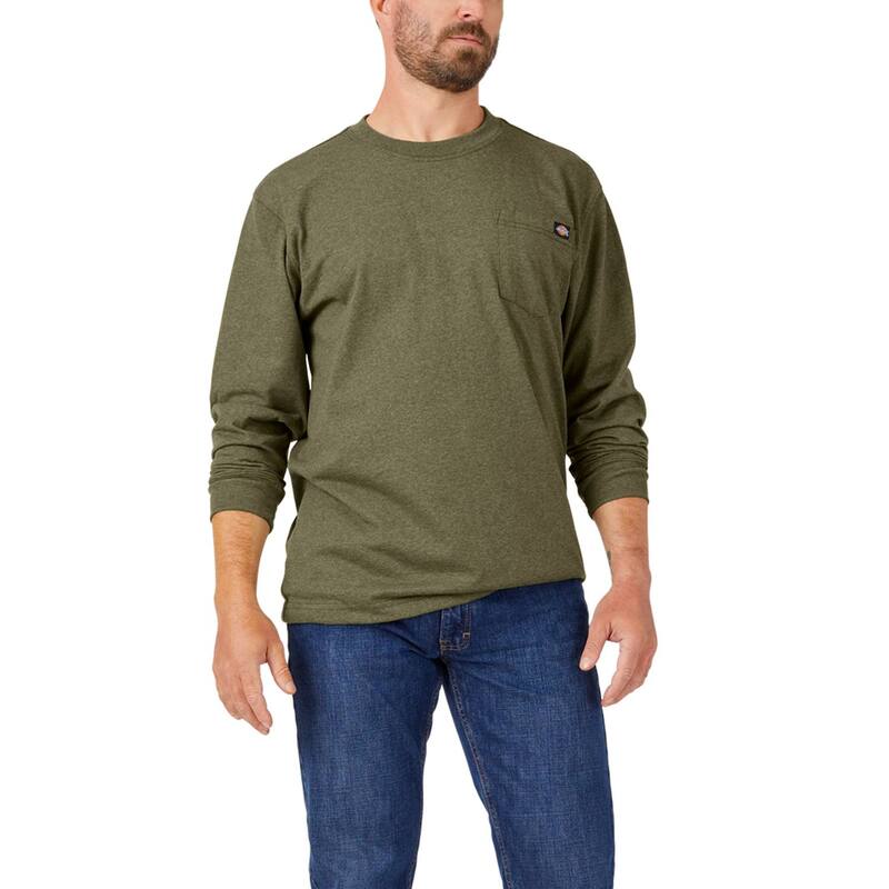 ディッキーズ メンズ トップス Tシャツ Men's Dickies Heavyweightee Military Green グリーン