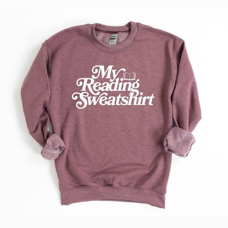 Simply Sage Market レディース トップス Tシャツ スウェット Simply Sage Market My Reading Sweatshirt Heather Maroon ヘザー