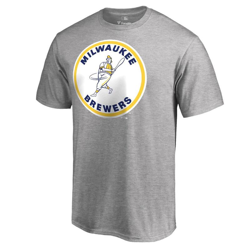 アンブランデッド メンズ トップス Tシャツ Unbranded Men's Fanatics Branded Ash Milwaukee Brewers Cooperstown Collection Forbes T-Shirt Brw Grey グレー