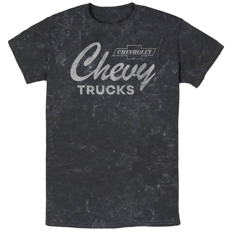 アニメキャラクター メンズ トップス Tシャツ グラフィック Licensed Character Men's Chevy Trucks Mineral Wash Graphic Tee Black ブラック｜ReVida 店