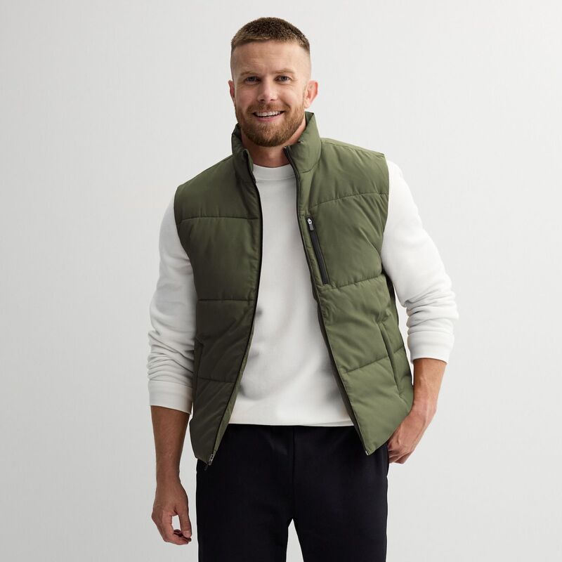 Tek Gear メンズ アウター ジャケット・ブルゾン ベスト Men's Tek Gear Insulated Puffer Vest Army Bottle アーミー