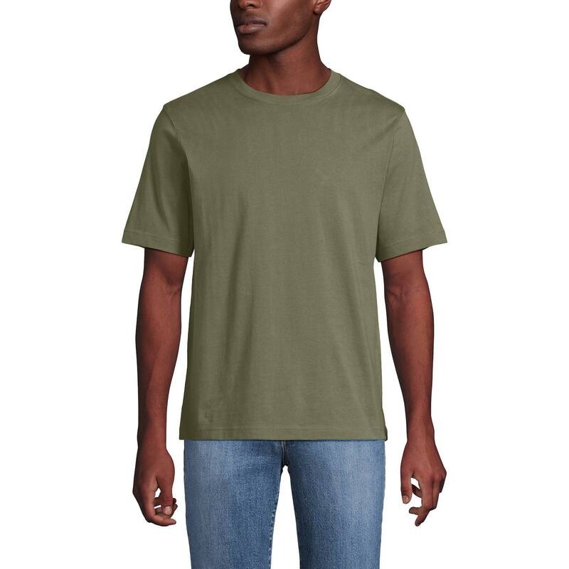 ランズエンド メンズ トップス Tシャツ トール Big & Tallands' End Super-Tee River Stone Green グリーン｜ReVida 店
