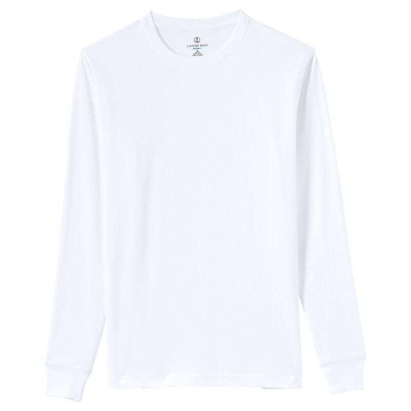 ランズエンド メンズ トップス Tシャツ トール Big & Tallands' End Super Tee White ホワイト