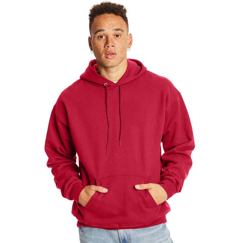 ヘインズ メンズ トップス Tシャツ フリース パーカー Men's Hanes Ultimate Fleece Pullover Hoodie Deep Red レッド