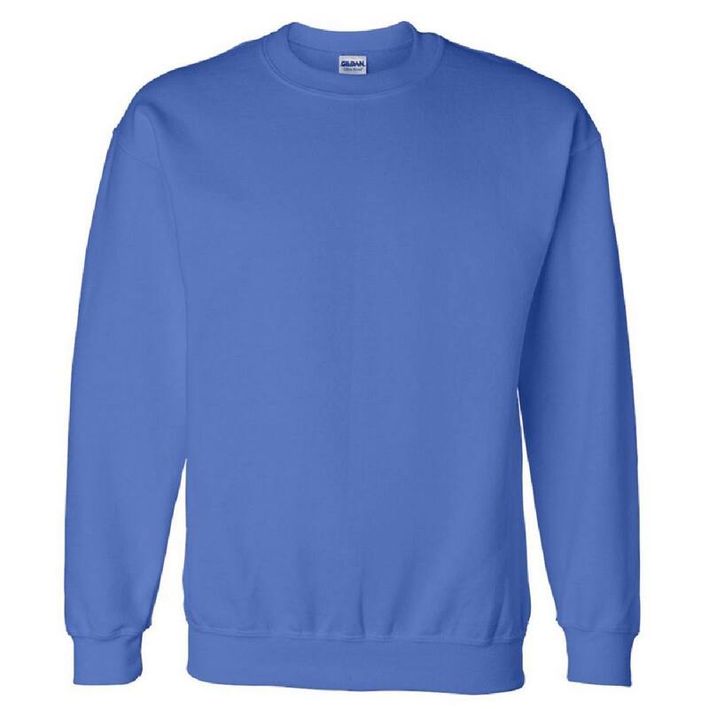 フロソ メンズ アウター ニット・セーター クルーネック スウェット シャツ Floso DryBlend Adult Set-In Crew Neck Sweatshirt Royal